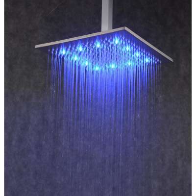 Koen 16inch big size hydro power brass led rain shower head