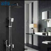 European Rain Bath Faucet With Brass Shattaf Bidet Bathroom Muslim Shower Set