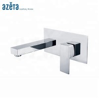 Sanitaryware Ceramic Cartridge Brass Bathroom In-Wall Mounted Concealed Wash Basin Faucet