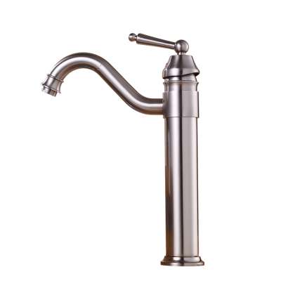 Koen Brushed Nickle Single Lever Basin Faucet