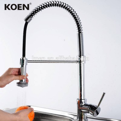 Hot selling pull out brass faucets for kitchen