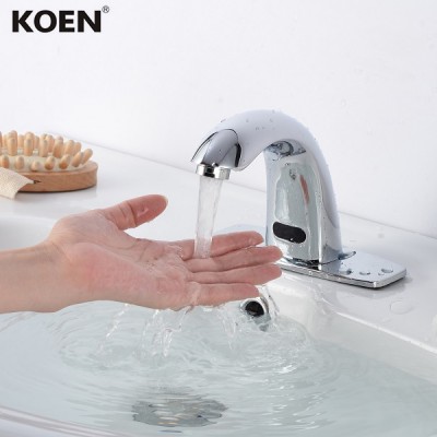 Sensor Brass Bathroom Basin Faucet Water Mixer