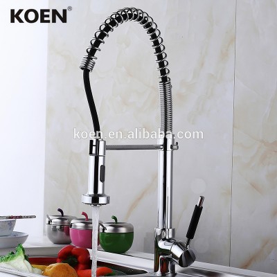 Chromed China Brass Kitchen Faucet Mixers with Pull out down Spray