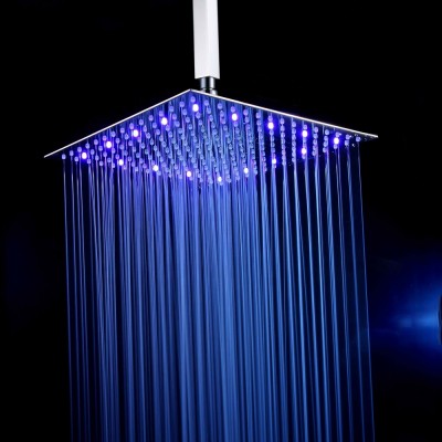 Koen hot sale 16inch big size ultra thin 304stainless steel rain led ceiling shower head